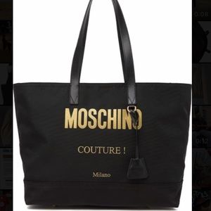 Moschino Couture Large Black Tote Bag